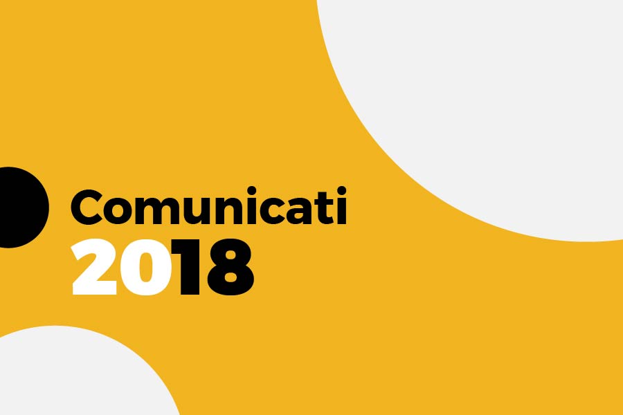 Comunicati 2018