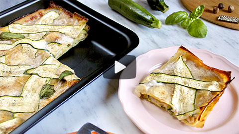 Video ricetta Lasagne di zucchine