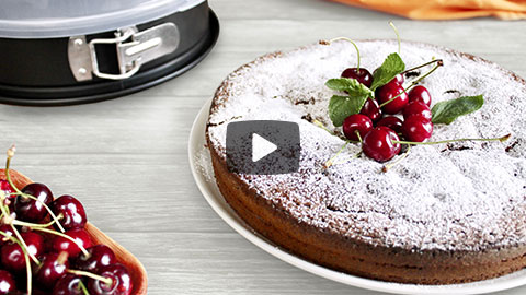 Video ricetta Torta ciliegie e cioccolato