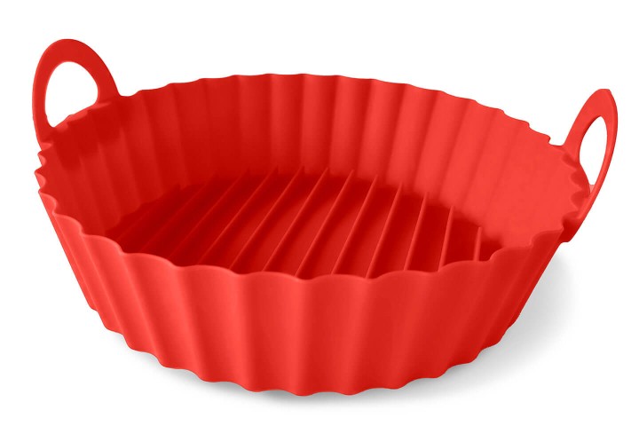 Contenitore tondo con manici in silicone