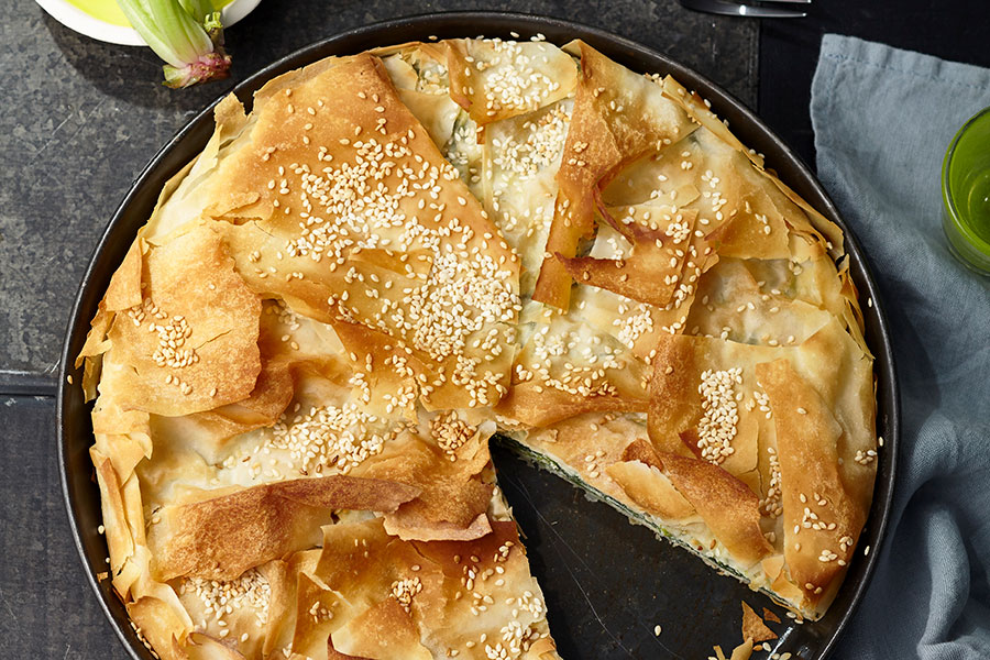 Tourte aux épinards et à la ricotta