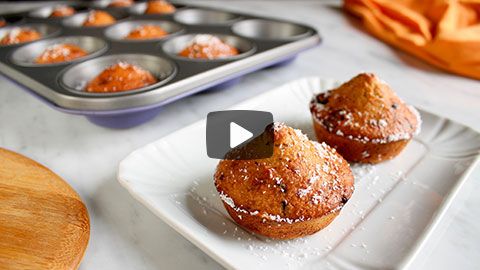 Muffin al cocco e cioccolato