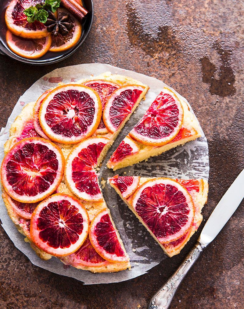 Torta rovesciata alle arance rosse